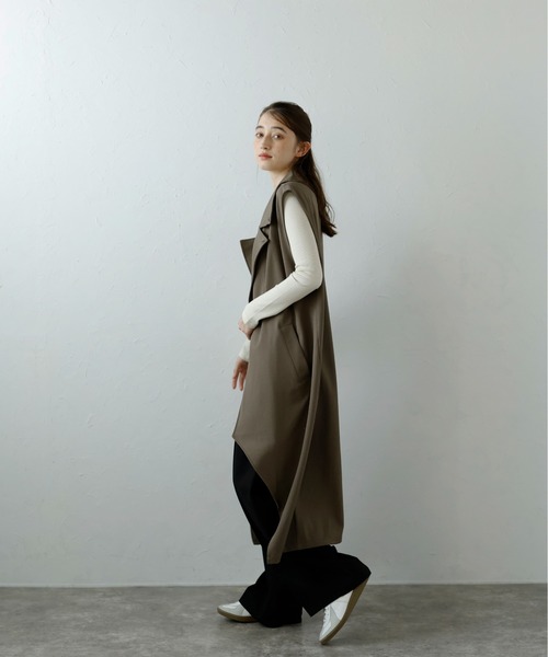 digne cut off gilet ディニュ ベスト ジレ MIOSMOKEY（MIOSMOKEY）の「【MIOSMOKEY/ミオズモーキー】STRIPE