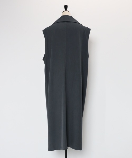 セール】【MINERTE】cut out tailored gilet / 裾カットアウト