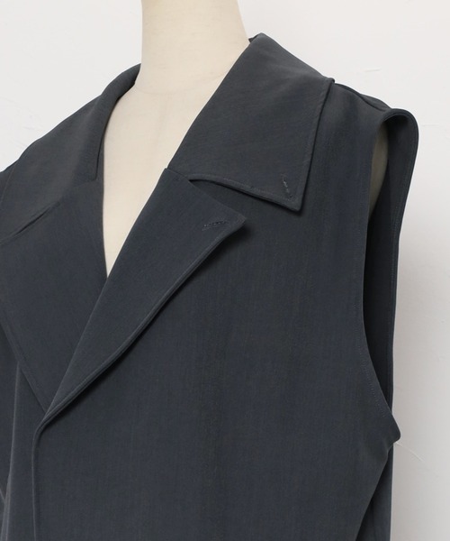 digne cut off gilet ディニュ ベスト ジレ digne cut off gilet ディニュ ベスト ジレ Indigo Denim Reenee