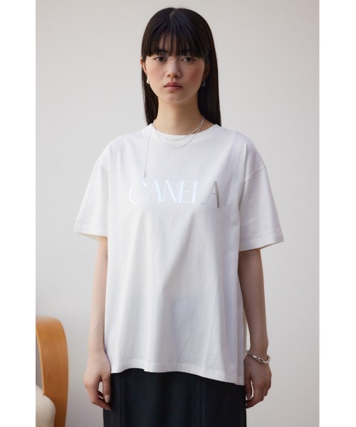 AZUL by moussy（アズールバイマウジー）の「メタリックロゴTシャツ（Tシャツ/カットソー・レディース・オフホワイト/グレー/ブラック・FREE）」の10枚目の写真