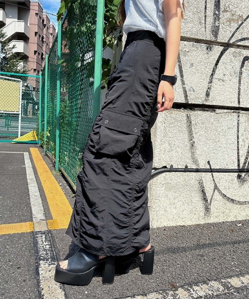 【セール】ギャザーロングスカート(スカート)|ENVYM(アンビー) 【セール】ギャザーロングスカート(スカート)|ENVYM(アンビー)