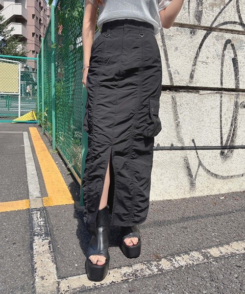 【セール】ギャザーロングスカート(スカート)|ENVYM(アンビー) 【セール】ギャザーロングスカート(スカート)|ENVYM(アンビー)