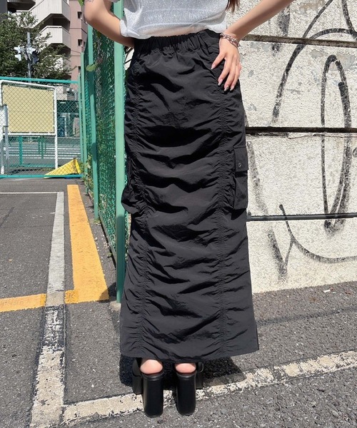 【セール】ギャザーロングスカート(スカート)|ENVYM(アンビー) 【セール】ギャザーロングスカート(スカート)|ENVYM(アンビー)