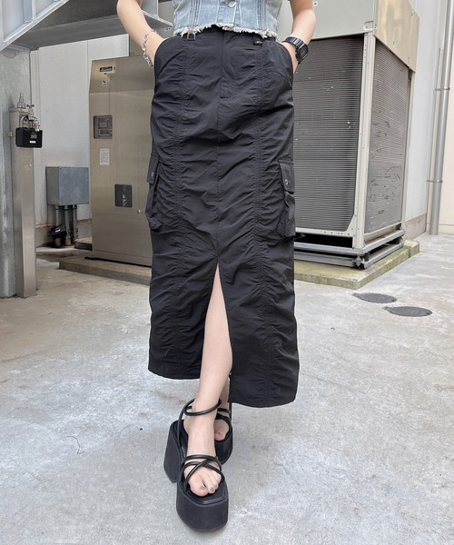 【セール】ギャザーロングスカート(スカート)|ENVYM(アンビー) 【セール】ギャザーロングスカート(スカート)|ENVYM(アンビー)