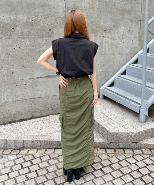 【セール】ギャザーロングスカート(スカート)|ENVYM(アンビー) 【セール】ギャザーロングスカート(スカート)|ENVYM(アンビー)