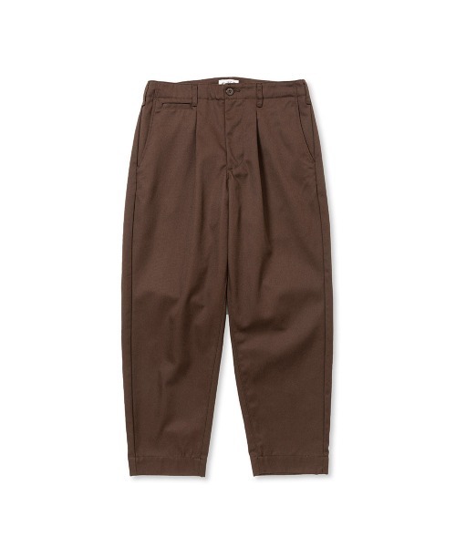 CALEE（キャリー）の「T/C TWILL TUCK WIDE TROUSERS（チノパンツ・メンズ・ベージュ/ブラック/グレー/ブラウン・LARGE/X-LARGE/MEDIUM/SMALL/XX-LARGE）」の4枚目の写真