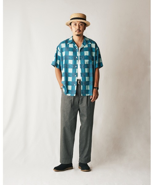 CALEE（キャリー）の「T/C TWILL TUCK WIDE TROUSERS（チノパンツ・メンズ・ベージュ/ブラック/グレー/ブラウン・LARGE/X-LARGE/MEDIUM/SMALL/XX-LARGE）」の6枚目の写真