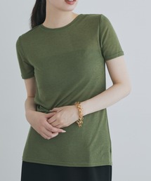 kiehtova（キエトヴァ）の「【kiehtova】sheer tops/シアートップス　ショートスリーブ カットソー（Tシャツ/カットソー）」