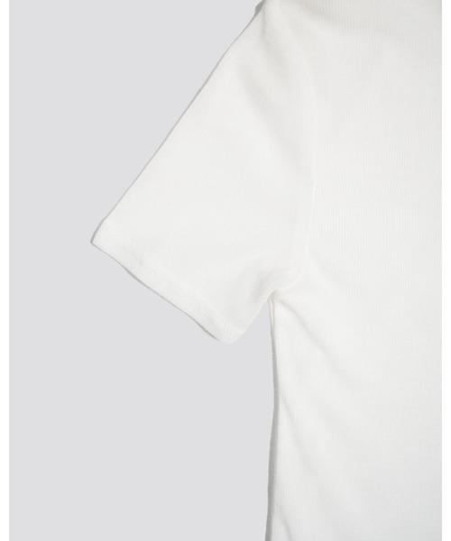 kiehtova（キエトヴァ）の「【kiehtova】sheer tops/シアートップス　ショートスリーブ カットソー（Tシャツ/カットソー・レディース・カーキ/ブラック/ブルー/ホワイト/グレー・FREE）」の11枚目の写真