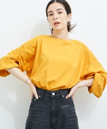 袖口ドロストコクーンプルオーバー