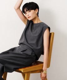 OPAQUE.CLIP | リネンライクオールインワン【洗濯機洗い可】(サロペット/オーバーオール)