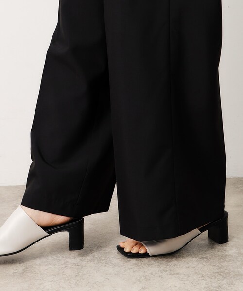 OPAQUE.CLIP（オペークドットクリップ）の「◆リネンライクオールインワン【洗濯機洗い可】（サロペット/オーバーオール・レディース・ブラック/チャコールグレー・38/40/42）」の19枚目の写真