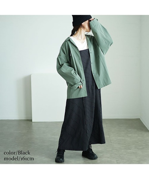 ピンストライプフレアキャミワンピース（ワンピース）｜GOLDJAPAN（ゴールドジャパン）