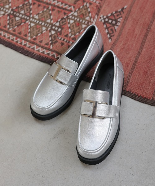 GLOBAL WORK（グローバルワーク）の「エアかる厚底ローファー/136031（ローファー・レディース・シルバー/ブラック/ブラック系/ブラック系2/ブラック系3/ブラック系その他4/ブラウン/アイボリー・MEDIUM/LARGE/SMALL）」の8枚目の写真