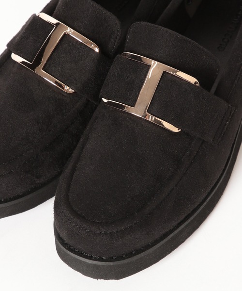 GLOBAL WORK（グローバルワーク）の「エアかる厚底ローファー/136031（ローファー・レディース・シルバー/ブラック/ブラック系/ブラック系2/ブラック系3/ブラック系その他4/ブラウン/アイボリー・MEDIUM/LARGE/SMALL）」の11枚目の写真