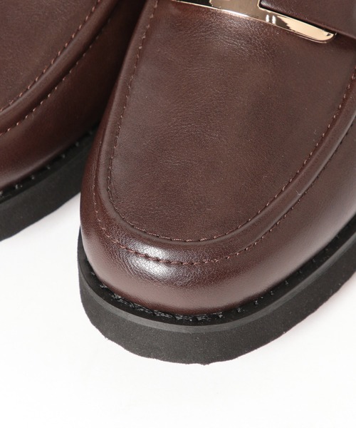 GLOBAL WORK（グローバルワーク）の「エアかる厚底ローファー/136031（ローファー・レディース・シルバー/ブラック/ブラック系/ブラック系2/ブラック系3/ブラック系その他4/ブラウン/アイボリー・MEDIUM/LARGE/SMALL）」の14枚目の写真