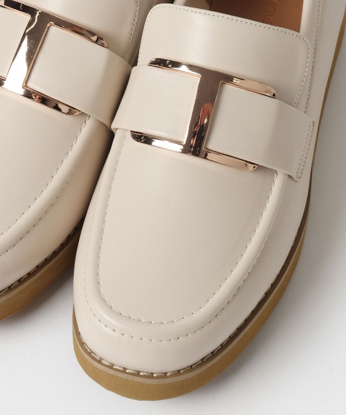 GLOBAL WORK（グローバルワーク）の「エアかる厚底ローファー/136031（ローファー・レディース・シルバー/ブラック/ブラック系/ブラック系2/ブラック系3/ブラック系その他4/ブラウン/アイボリー・MEDIUM/LARGE/SMALL）」の15枚目の写真