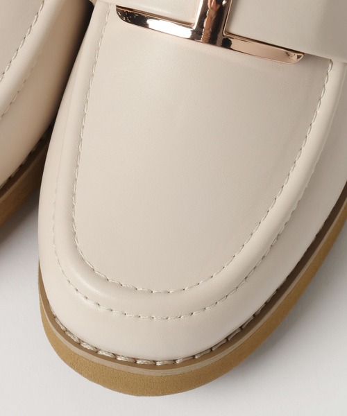 GLOBAL WORK（グローバルワーク）の「エアかる厚底ローファー/136031（ローファー・レディース・シルバー/ブラック/ブラック系/ブラック系2/ブラック系3/ブラック系その他4/ブラウン/アイボリー・MEDIUM/LARGE/SMALL）」の16枚目の写真