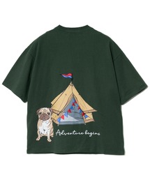 ZENRI YASUDA/ゼンリヤスダ パグとテントバックブリントTシャツ