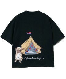 ZENRI YASUDA/ゼンリヤスダ パグとテントバックブリントTシャツ