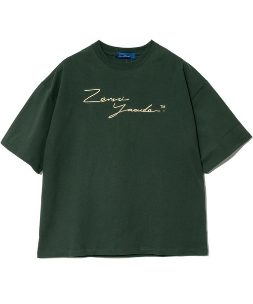 go slow caravan(ゴースローキャラバン)の「ZENRI YASUDA/ゼンリヤスダ パグとテントバックブリントTシャツ(Tシャツ/カットソー・メンズ・ブラック/グリーン・X-LARGE/LARGE/MEDIUM)」の5枚目の写真