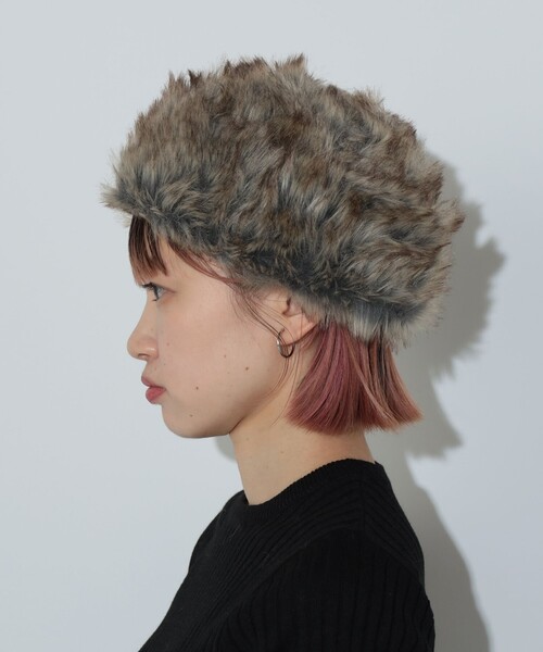 BEAMS HEART(ビームスハート)の「6パネル ロシアン帽(ハット・レディース・ライトグレー/ブラウン/グレー・ONE SIZE)」の5枚目の写真