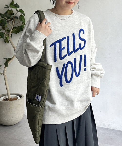 CPCM(シーピーシーエム)の「アソートサガラ刺繍スウェット(Tシャツ/カットソー・レディース・ブラック/グレー系その他/グレー系その他2/グレー/チャコールグレー/ネイビー・FREE)」の14枚目の写真