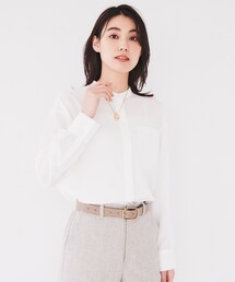 響さん専用新品４L 18,150円 untitled ブラウス 白 ビジュー 新品タグ付き】18, untitled ブラウス 4L 白 ビジュー レディース