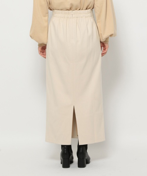 mysty woman（ミスティウーマン）の「ハイウエストナロースカート 149822（スカート・レディース・ブラック/アイボリー・FREE）」の9枚目の写真