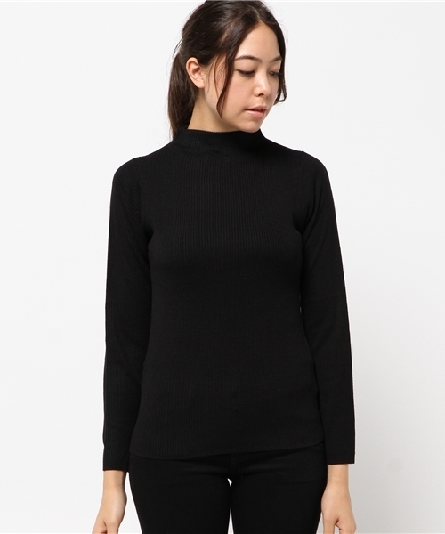 LBC（エルビーシー）の「12G4シャコンボトルネックプルオーバー（ニット/セーター・レディース・グレー/ブルー/マスタード/ブラック/オリーブ・MEDIUM）」の2枚目の写真