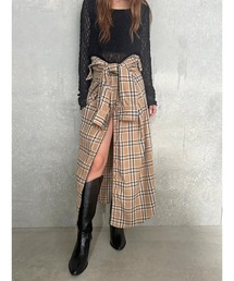 EGOIST | シャツ風チェックロングスカート(スカート)