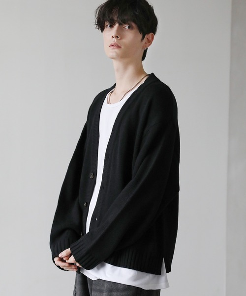 セール】ショート丈ワイドVネックカーディガン（カーディガン/ボレロ