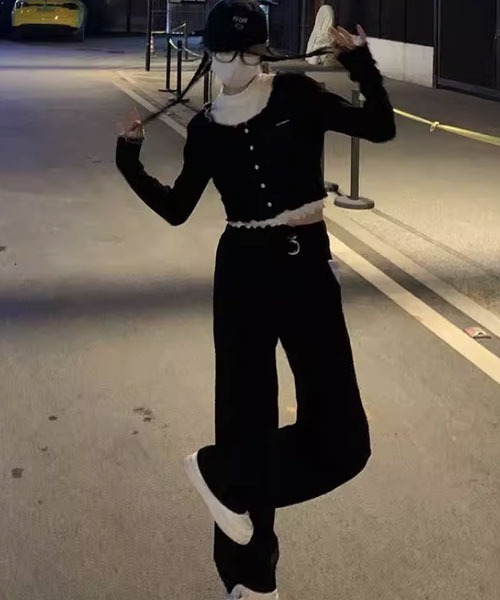 Mayree（メイリー）の「【Mayree】メロウ カットソー カーディガン（カーディガン/ボレロ・レディース・ブラック・SMALL/MEDIUM/LARGE）」の2枚目の写真