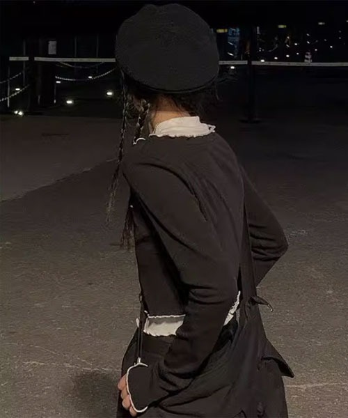 Mayree（メイリー）の「【Mayree】メロウ カットソー カーディガン（カーディガン/ボレロ・レディース・ブラック・SMALL/MEDIUM/LARGE）」の4枚目の写真