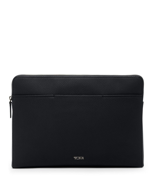 TUMI（トゥミ）の「GEORGICA 「ミリニア」ラップトップ・スリーブ（A4/PC14インチまで対応）（PC・タブレットケース・レディース・グレー系その他/ブラック・FREE）」の2枚目の写真