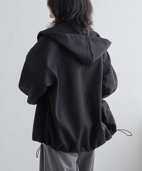 VENCEEXCHANGE(ヴァンスエクスチェンジ)の「ダンボールフードジャケット(パーカー・レディース・ブラウン/グレー/チャコールグレー/ブラック/ベージュ・FREE)」の20枚目の写真