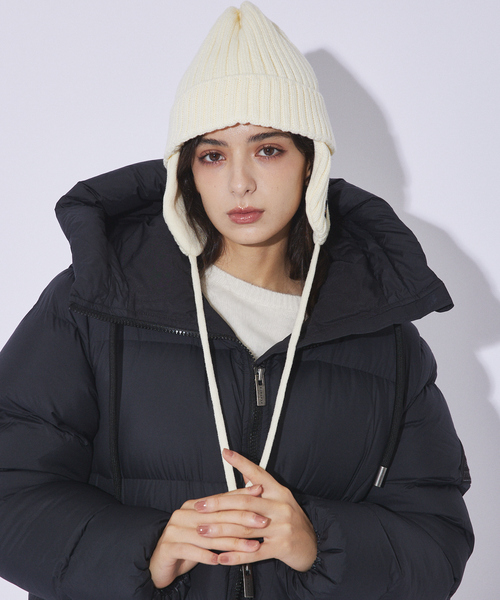 Dickies（ディッキーズ）の「【DICKIES/ディッキーズ】EX EAR WRAP KNIT WATCH/Iイヤーフラップ付きニットキャップ（キャップ・メンズ・オレンジ/ブラック/ホワイト/ベージュ・フリー）」の11枚目の写真