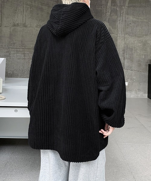 【セール】【FVLMEN】corduroy half zip pullover parka/コーデュロイ ハーフ ジップ プルオーバー パーカー（パーカー）｜FVLMEN（フルメン）