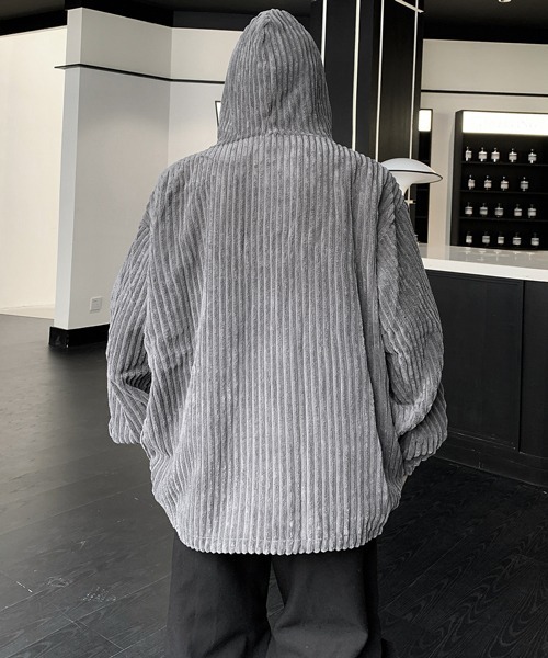 【セール】【FVLMEN】corduroy half zip pullover parka/コーデュロイ ハーフ ジップ プルオーバー パーカー（パーカー）｜FVLMEN（フルメン）