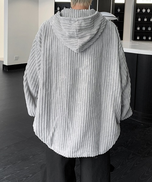 【セール】【FVLMEN】corduroy half zip pullover parka/コーデュロイ ハーフ ジップ プルオーバー パーカー（パーカー）｜FVLMEN（フルメン）