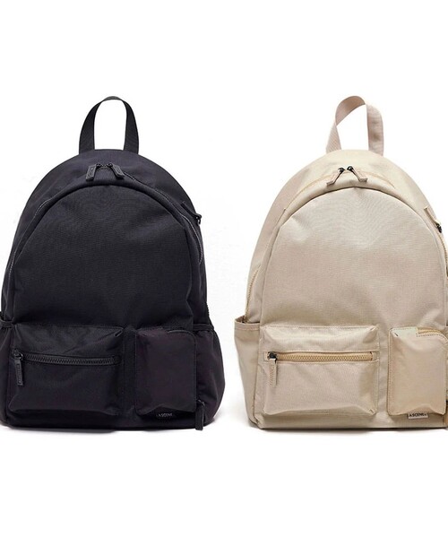 A SCENE（エーシーン）の「【A SCENE】Pocket day pack バックパック ワンポイントロゴ（バックパック/リュック・メンズ・ブラック/ベージュ・FREE）」の9枚目の写真