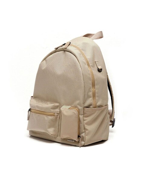 A SCENE（エーシーン）の「【A SCENE】Pocket day pack バックパック ワンポイントロゴ（バックパック/リュック・メンズ・ブラック/ベージュ・FREE）」の10枚目の写真