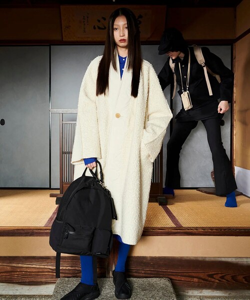 A SCENE（エーシーン）の「【A SCENE】Pocket day pack バックパック ワンポイントロゴ（バックパック/リュック・メンズ・ブラック/ベージュ・FREE）」の11枚目の写真