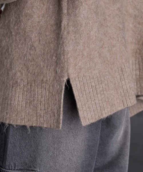 SERACE(セラス)の「【SERACE】Loose melange turtle neck knit / ルーズメランジタートルネックニット(ニット/セーター・メンズ・オフホワイト/ブラウン系/ブラック・L/M)」の19枚目の写真