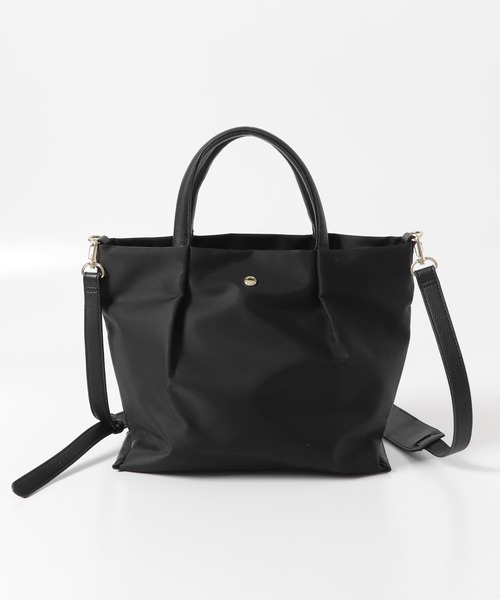 Legato Largo（レガートラルゴ）の「Legato largo　撥水ナイロン2WAYショルダーバッグ（ショルダーバッグ・レディース・ネイビー/ライトブラウン/ブラック・ONE）」の12枚目の写真