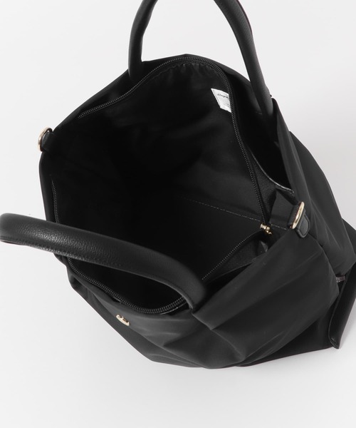 Legato Largo（レガートラルゴ）の「Legato largo　撥水ナイロン2WAYショルダーバッグ（ショルダーバッグ・レディース・ネイビー/ライトブラウン/ブラック・ONE）」の15枚目の写真