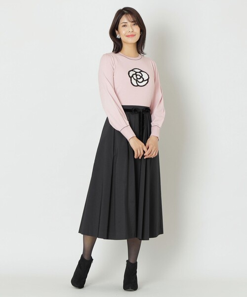 TO BE CHIC（トゥー ビー シック）の「【大人百花 掲載】マイクロタフタ タックスカート（スカート・レディース・ベージュ/ブラック/ピンク系その他2・40/42）」の13枚目の写真