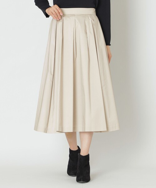 TO BE CHIC（トゥー ビー シック）の「【大人百花 掲載】マイクロタフタ タックスカート（スカート・レディース・ベージュ/ブラック/ピンク系その他2・40/42）」の7枚目の写真