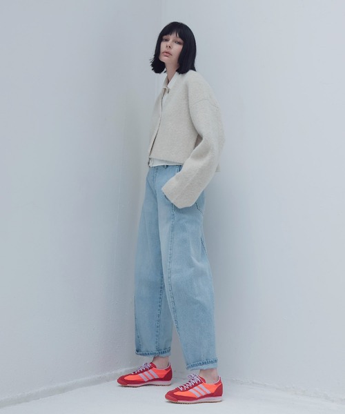 DRESSLAVE(ドレスレイブ)の「yak alpaca collarless jacket(ヤクアルパカカラーレスショート丈ジャケット)(ノーカラージャケット・レディース・ホワイト/ブラック・38)」の10枚目の写真
