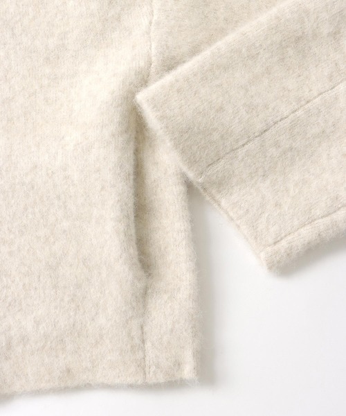 DRESSLAVE(ドレスレイブ)の「yak alpaca collarless jacket(ヤクアルパカカラーレスショート丈ジャケット)(ノーカラージャケット・レディース・ホワイト/ブラック・38)」の13枚目の写真